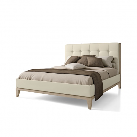 Upholstered bed in contemporary style